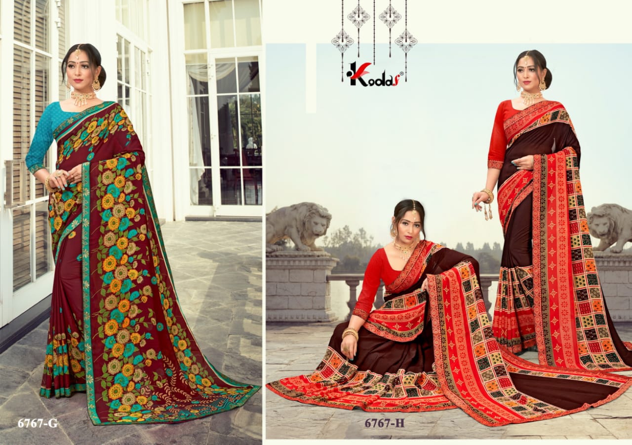 Aradhna 27 Latest Fancy Casual Regular Wear Rennial Printed Sarees Collection
