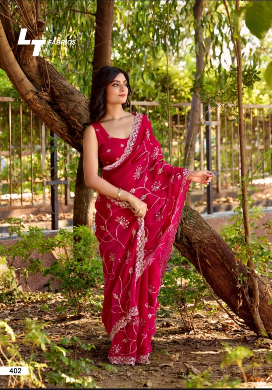 Lightning Vol 4 By LT Nc Malai Silk Designer Saree Suppliers In India