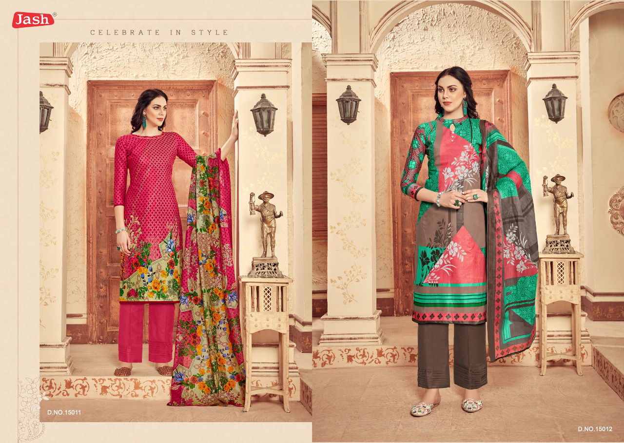 Jash Kusum 15 Exclusive Designer Regular Wear Pure Cotton Dress Material Collection 
