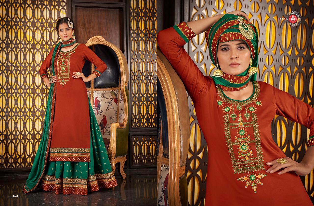 TRIPLE AAA KADAMBARI JAM SILK WITH EMBROIDERY WORK READY TO WEAR LEHENGA DESGNER WEDDING DRESS COLLECTIONS