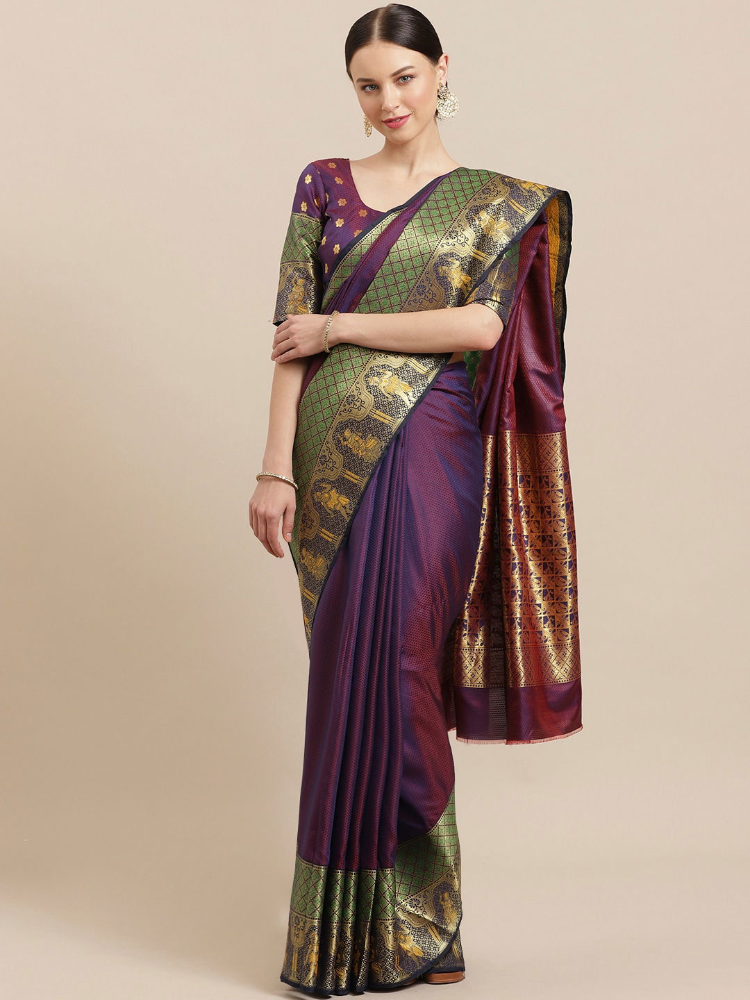 Latest Designer Kalamkari Silk 1 Banarasi Silk Saree Collection