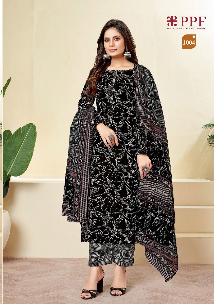 Ppf Prisha Vol 1 Printed Cotton Printed Dress Material Catalog