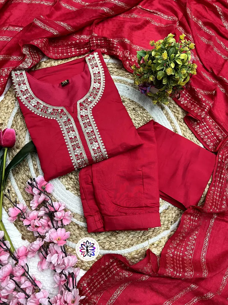 KF 610 Kalaai Viscose Embroidery Kurti With Bottom Dupatta Orders In India