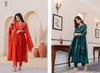 Naisha K 136 Mal Chanderi Anarkali Kurti Bottom With Dupatta Exporters In India
