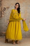 Naisha K 334 Mulmul Cotton Embroidered Kurti With Pant Dupatta Online Wholesale