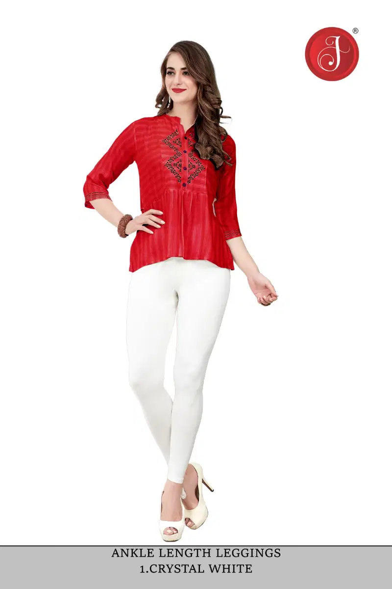 Ankle Cotton Lycra Leggings Western Catalog