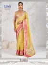 Tatvika By Sethnic Self Zari Woven Tissue Linen Fancy Saree Online Wholesale