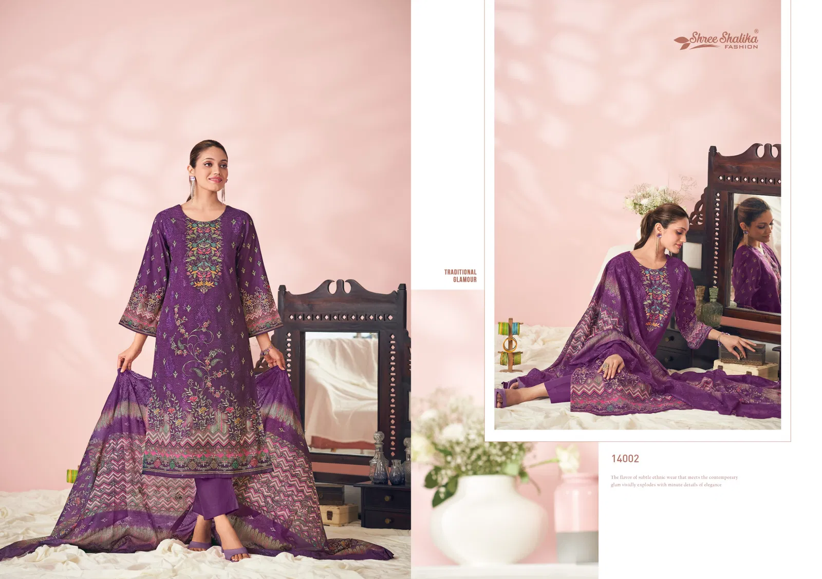 Mahjabeen Vol 14 By Shree Shalika Cotton Embroidery Salwar Suits Online Wholesale