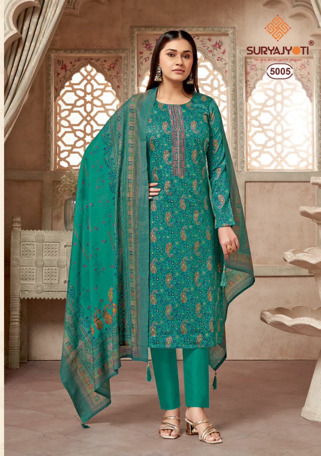 Suryajyoti Kalki Vol 5 Printed Cotton Dress Material Catalog
