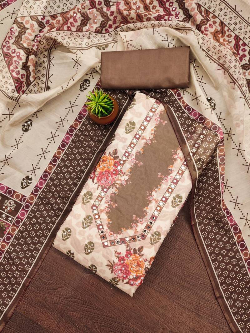 Color Set 9077 Casual Wear Organza Printed Dress Material Wholesale Clothing Distributors In India