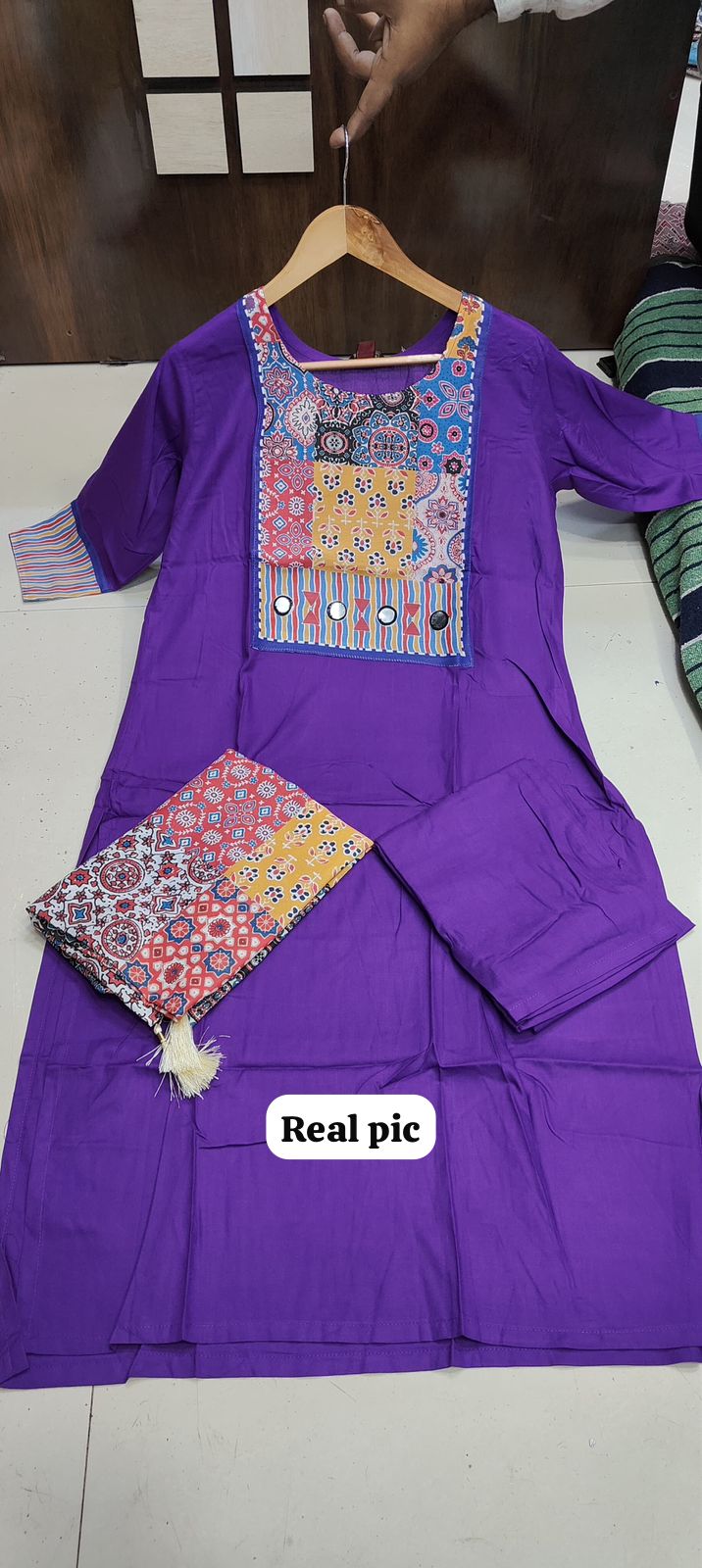 Purple Rani By Fvd Rayon Digital Printed Kurti With Bottom Dupatta Suppliers In India