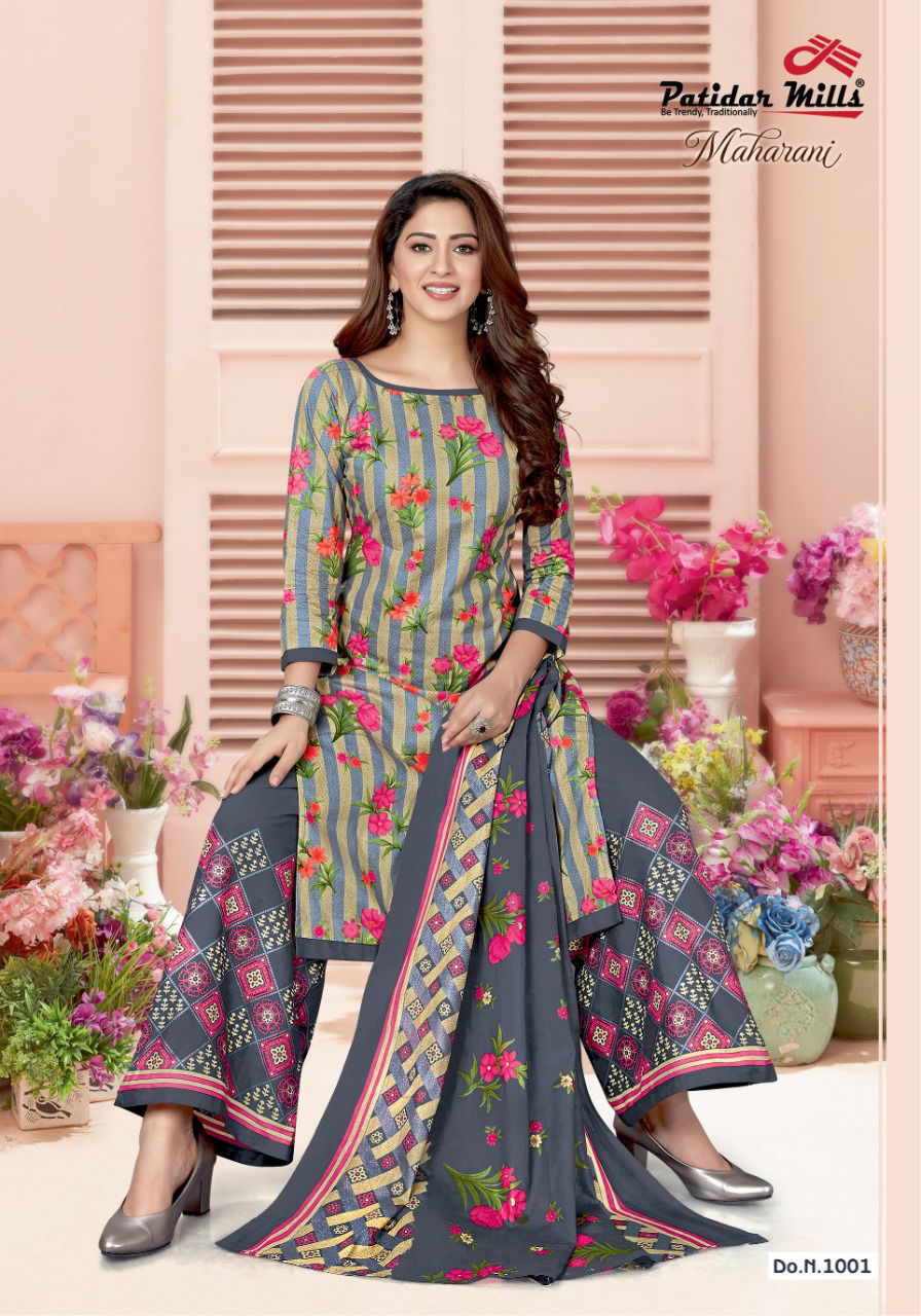 Patidar Maharani Latest Collection Designer Printed Daily Wear Casual Wear Pure Cotton Dress Material