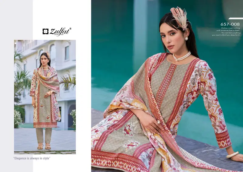 Venisha By Zulfat Cotton Printed Wholesale Dress Material In India