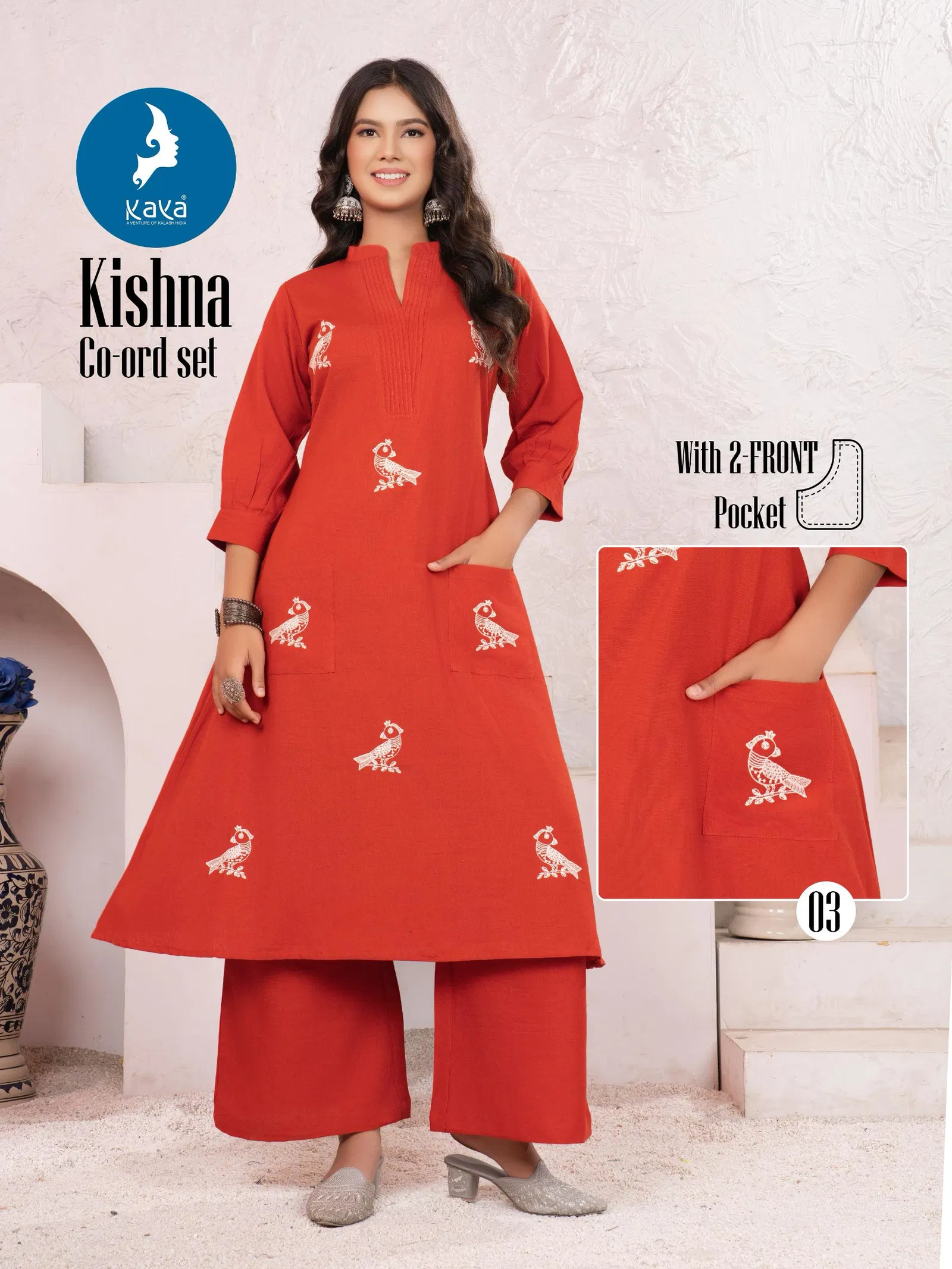 Kishna By Kaya Cotton Flex Kurti With Bottom Dupatta Suppliers In India