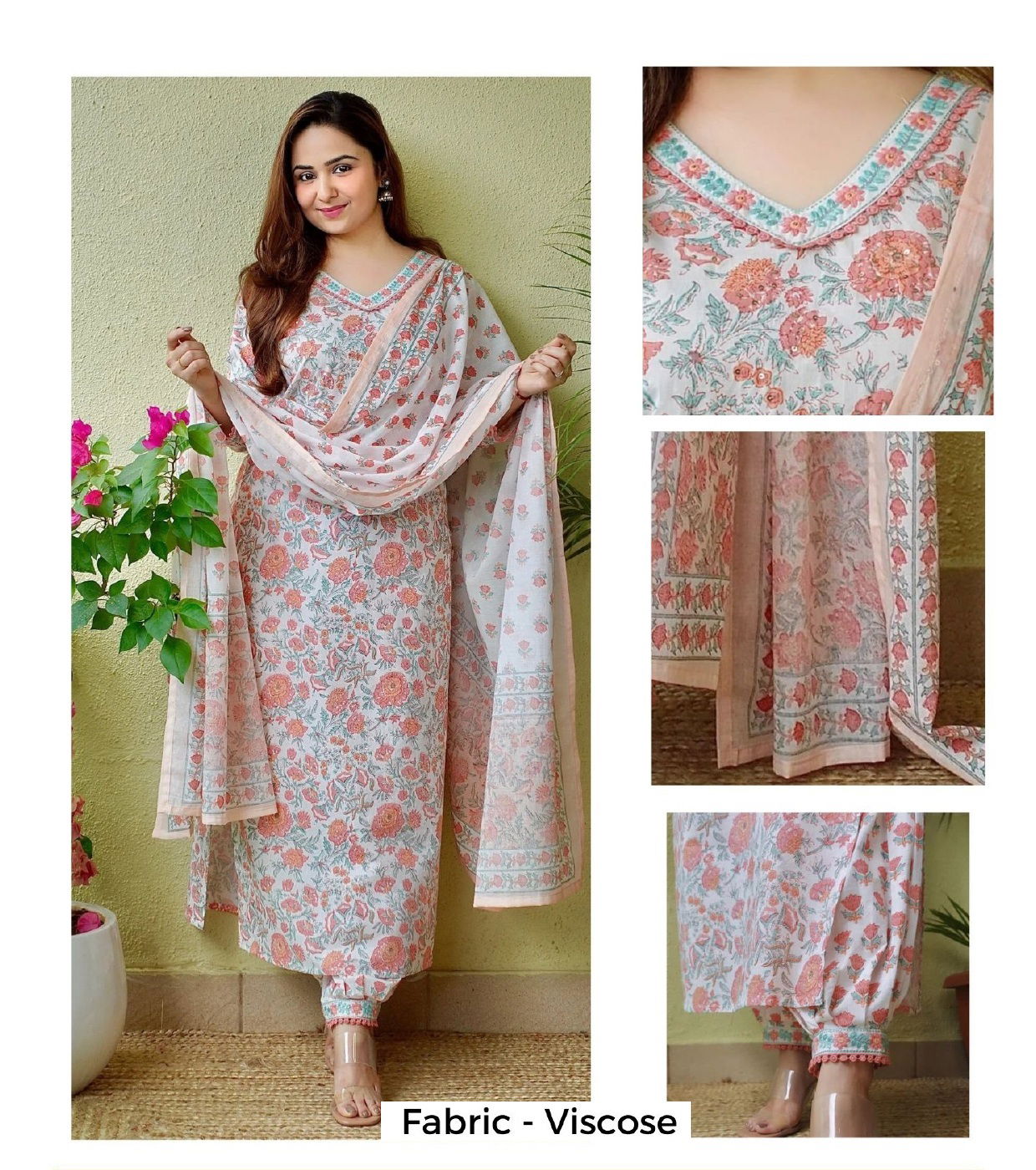 Av Designer Straight Cut Kurti With Bottom Dupatta Wholesale In India