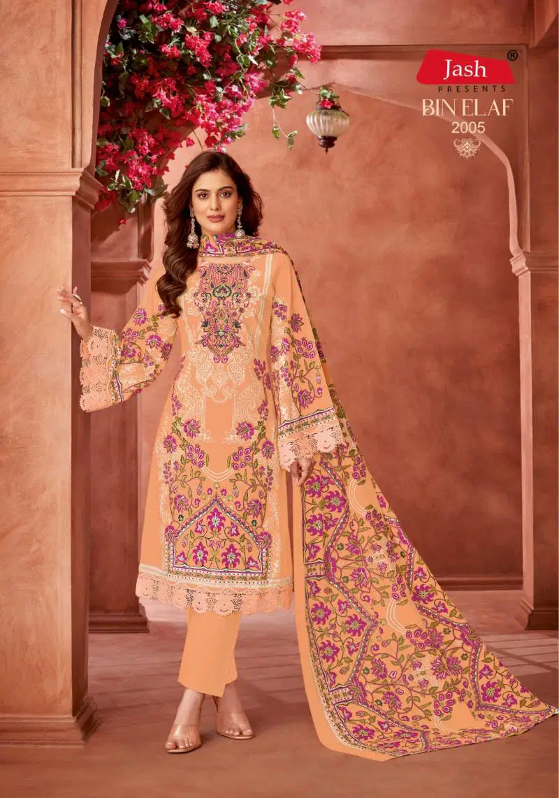 Bin Elaf Vol 2 By Jash Cotton Printed Surat Dress Material Wholesale Market