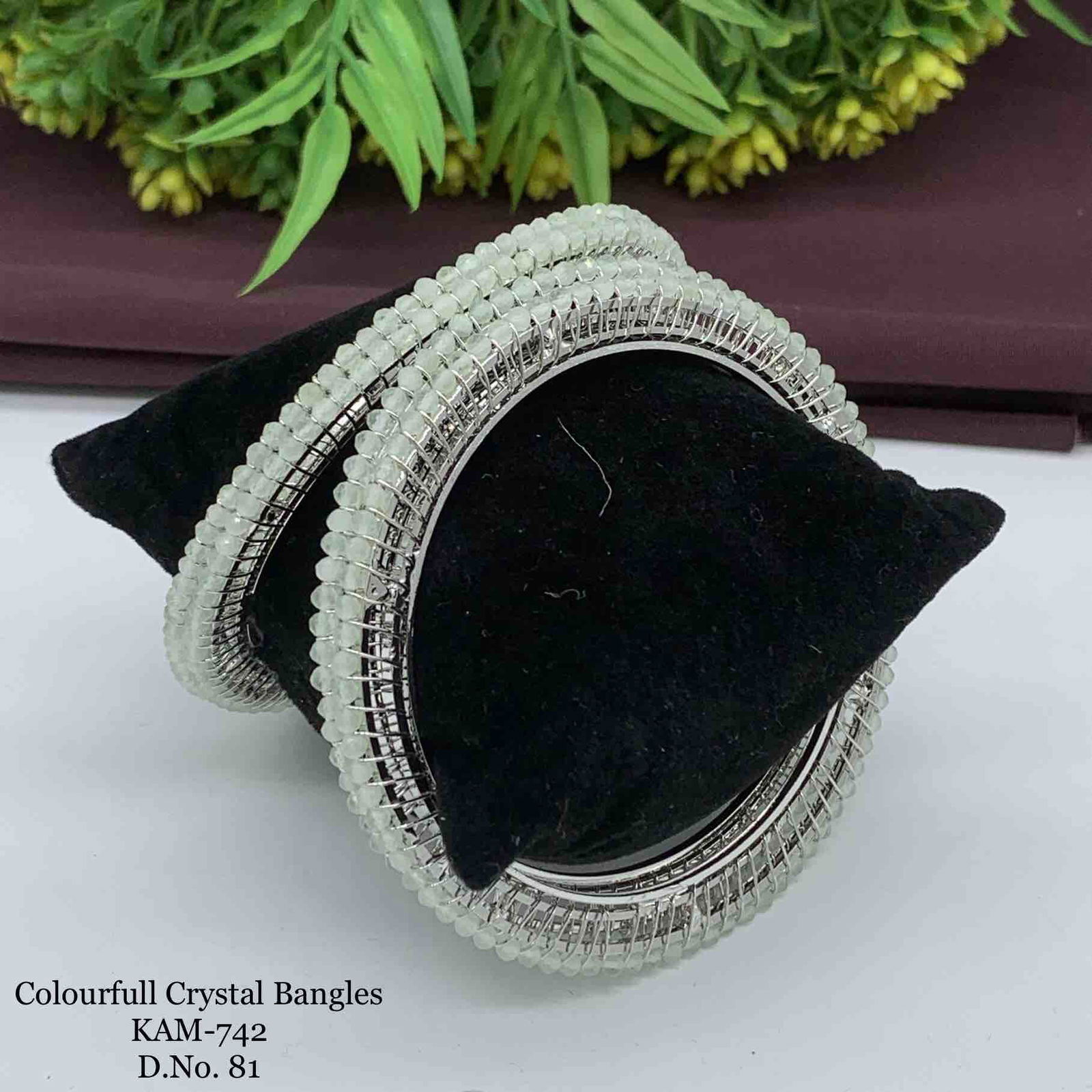 KAM-742 Colourfull Crystal Bangles Catalog