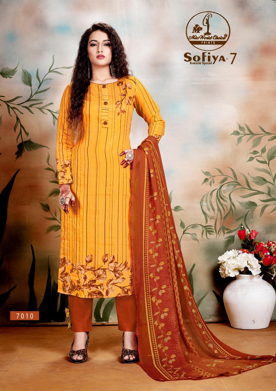 Sofiya 7 New Designer Printed Cotton Dress Material Collection 
