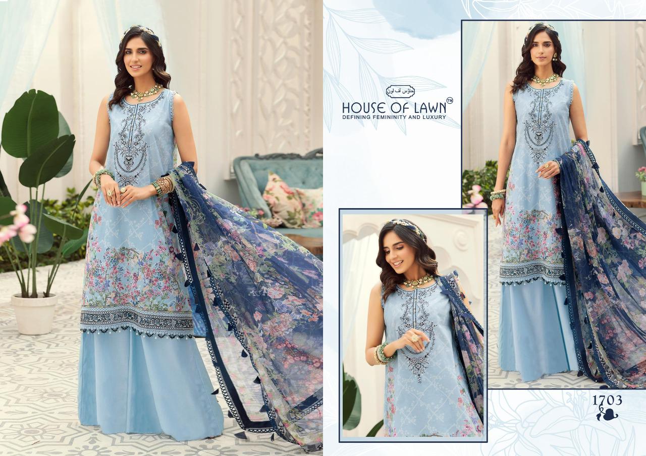 House Of Lawn Noor Fancy Wear Lawn Cotton Pakistani Salwar Kameez Collection