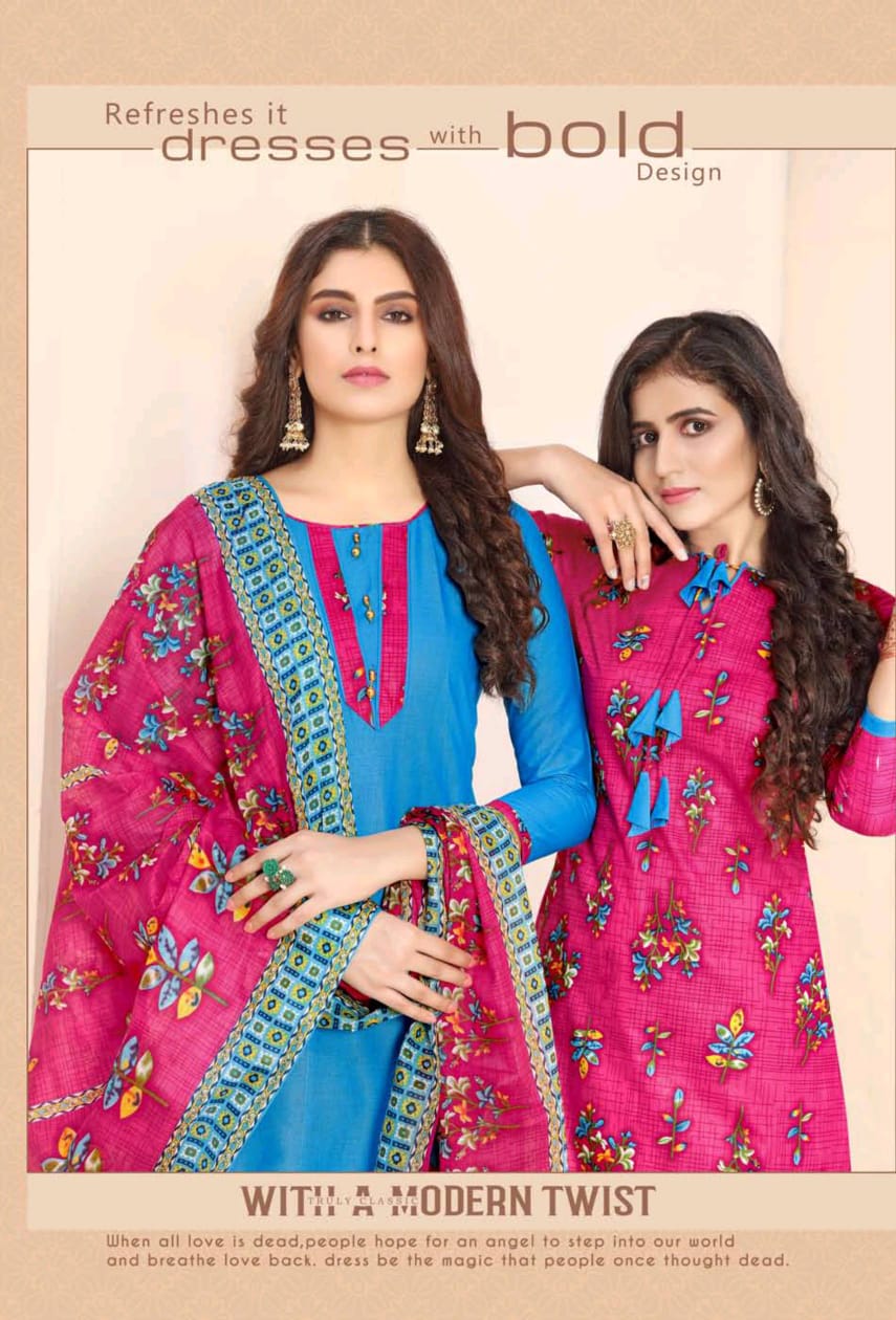 Vivel Nano Patiyala Vol 4 Latest Designer Printed Daily Wear Patiyala Suit Dress Material Collection 