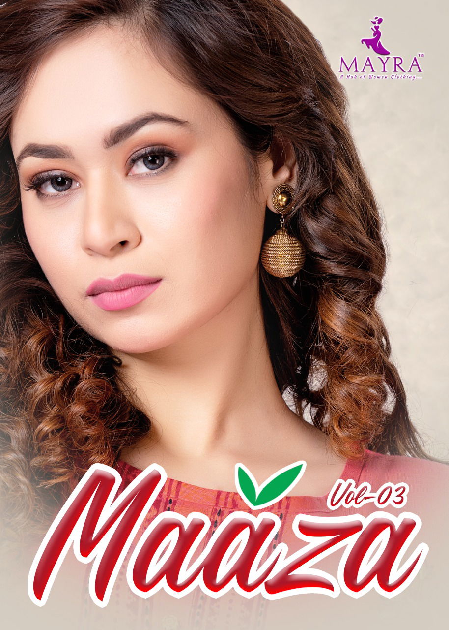 Mayra Maaza 3 Latest Designer Ethnic Wear Rayon Anarkali Kurti Collection