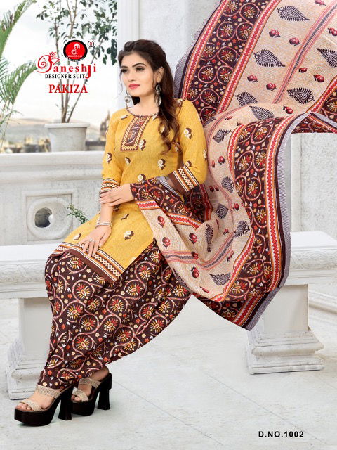 Ganeshji Pakiza Cotton Printed Casual Daily Wear Dress Material Collection