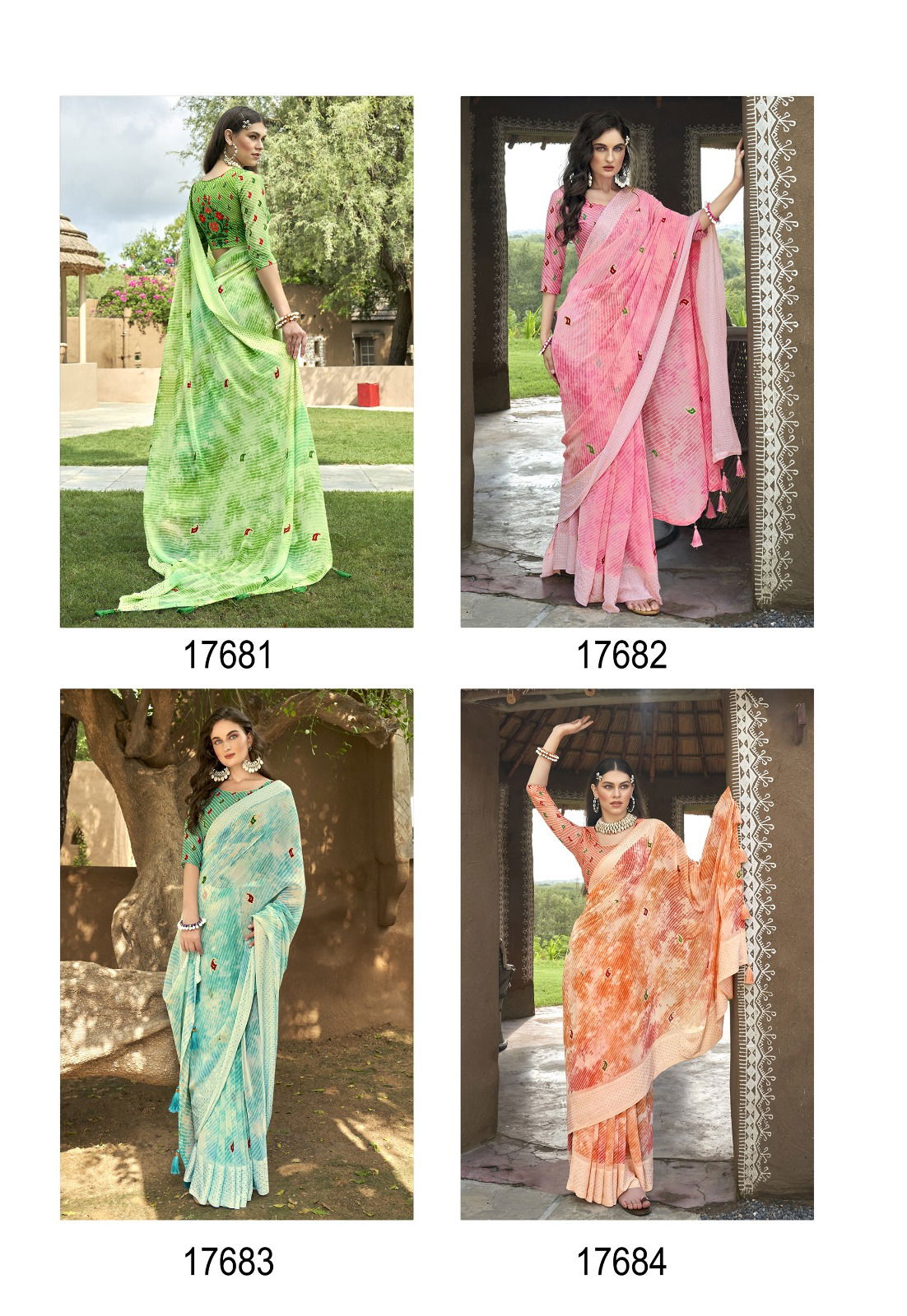 Ujala Vol 2 By Vallabhi Georgette Daily Wear Sarees Wholesale Market In Surat