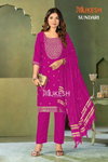 Sundari By Mukesh Malai Crepe Kurti With Bottom Dupatta Exporters In India