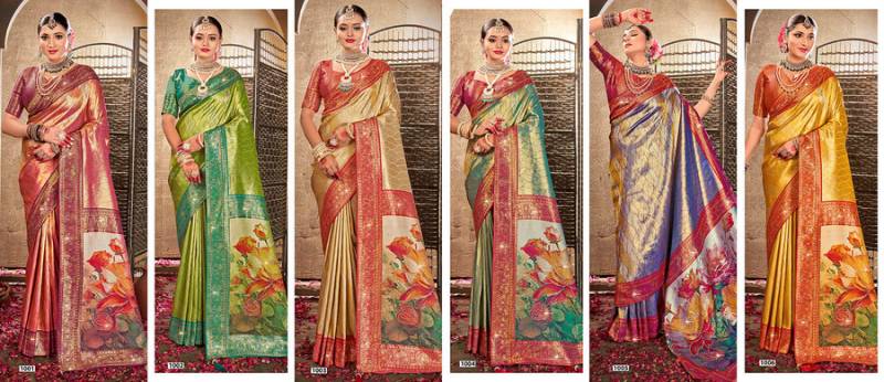 Silver Jubilee Saroski Vol 1 By Saroj Festive Wear Silk Saree Wholesale In India