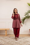 Naisha K 249 German Rayon Printed Co Ord Set Wholesalers In Delhi