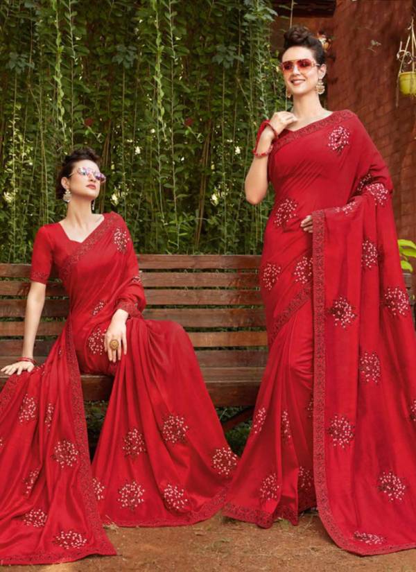 Kalista Fashion Passion Fancy Exclusive Designer Stunning Look Party Wear Heavy Embroidery Work Fancy Sarees Collection