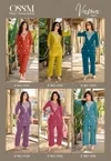 Vama Vol 5 By Ossm Viscos Vetican Silk Embroidery Bulk Co Ord Set Orders In India