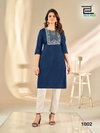 Sonia By Blue Hills Soft Silk Embroidery Kurtis Wholesalers In Surat
