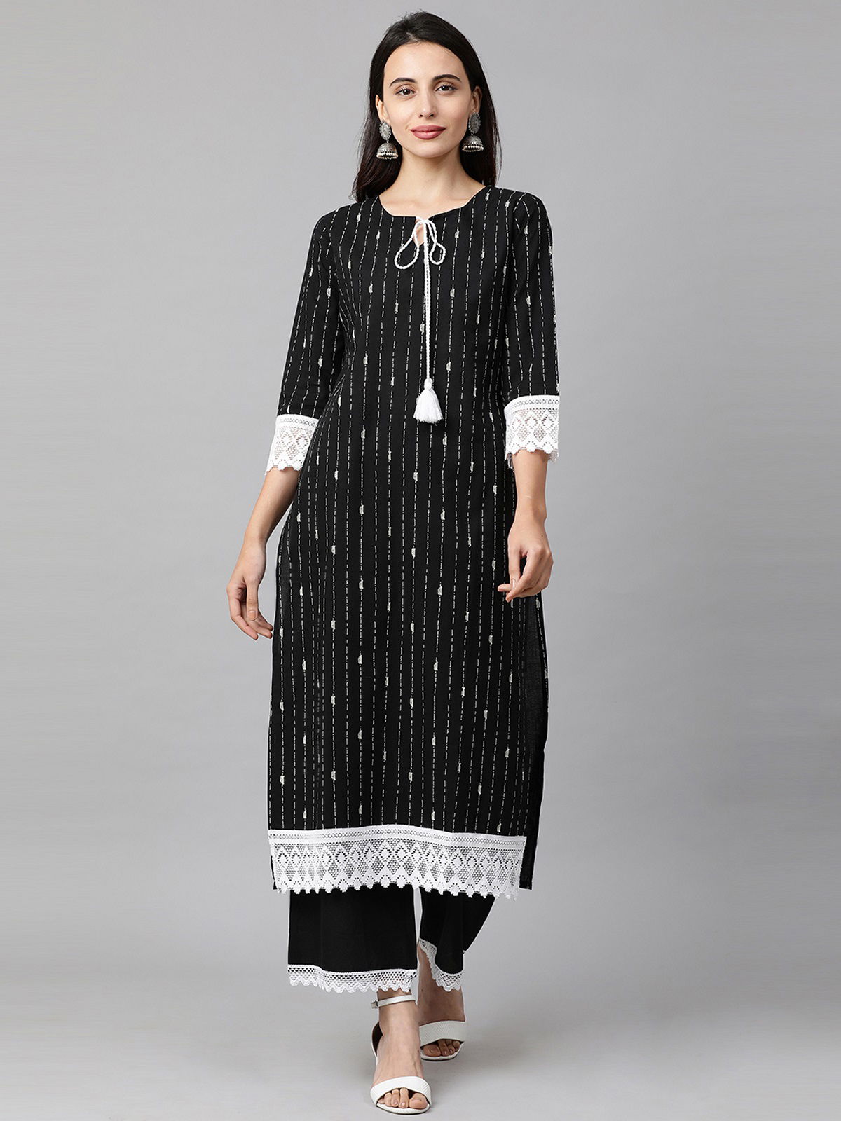 Era Pankh 3 Fancy Designer Ethnic Wear Cotton foil Printed Kurti With Bottom Collection

