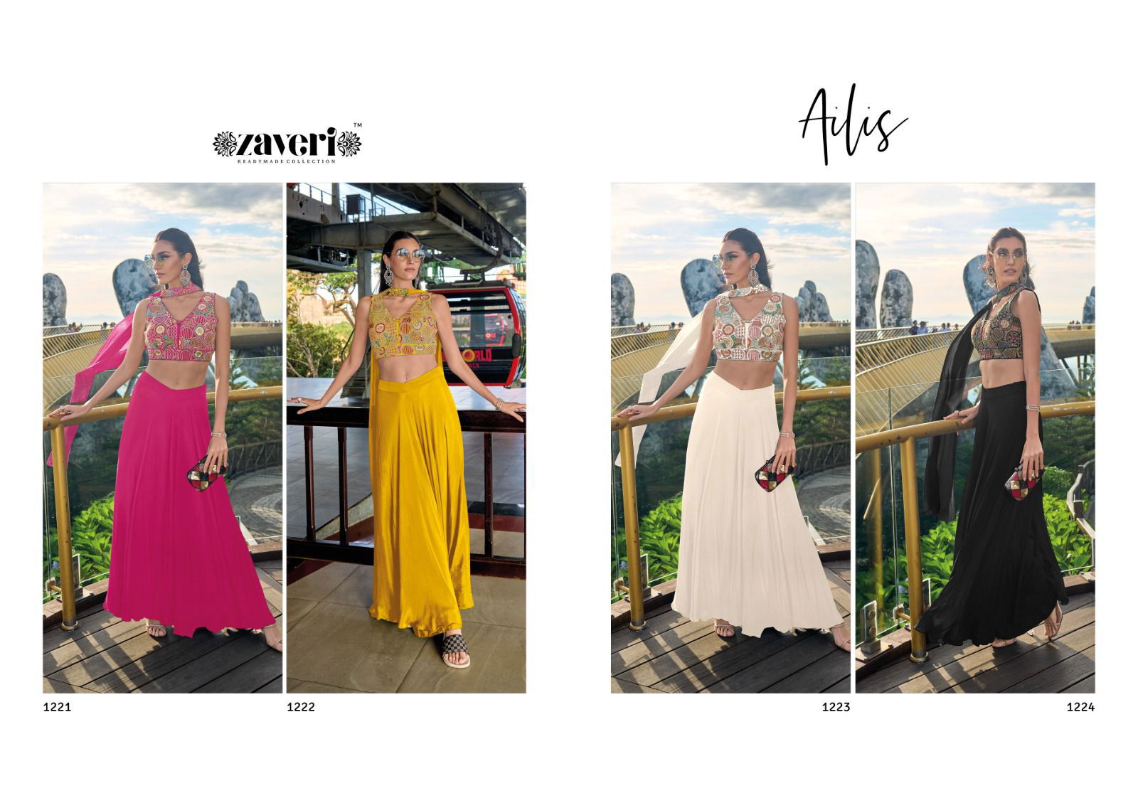 Ailis By Zaveri Western Party Wear Lehenga Choli