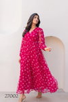 Lucaya Vol 27 By Lucaya Fuax Georgette Printed Anarkali Flared Gown Wholesale Market
