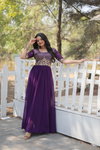 KA 1108 Blooming Embroidery Designer Gown Wholesale Price In Surat
