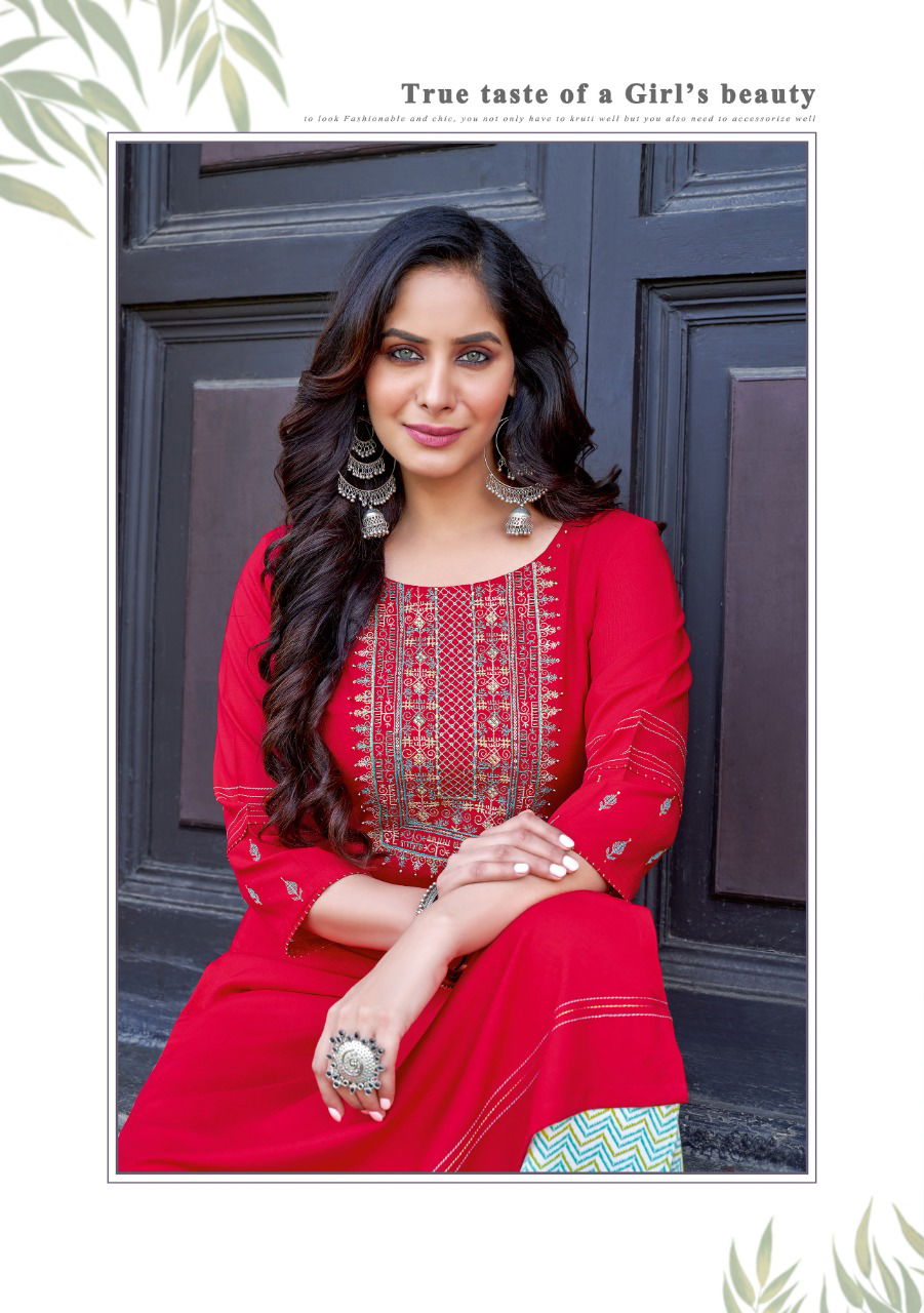 Mittoo Panghat 21 Latest Ethnic Wear Rayon Designer Kurti With Bottom Collection
