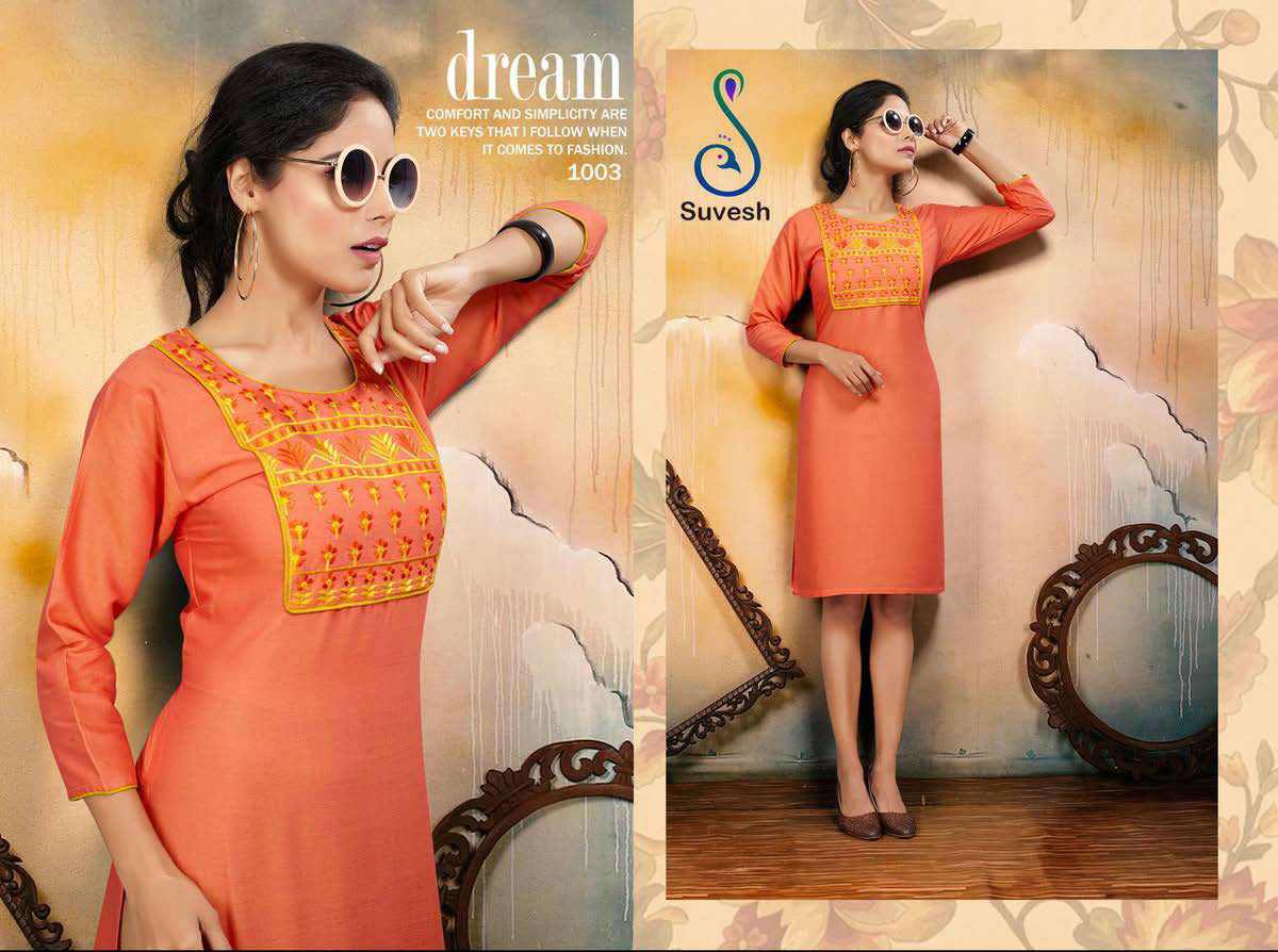 SUVESH NIYATI VOL-2 Latest Design Ethnic Regular Wear Embroidery Work Rayon Kurti Collection