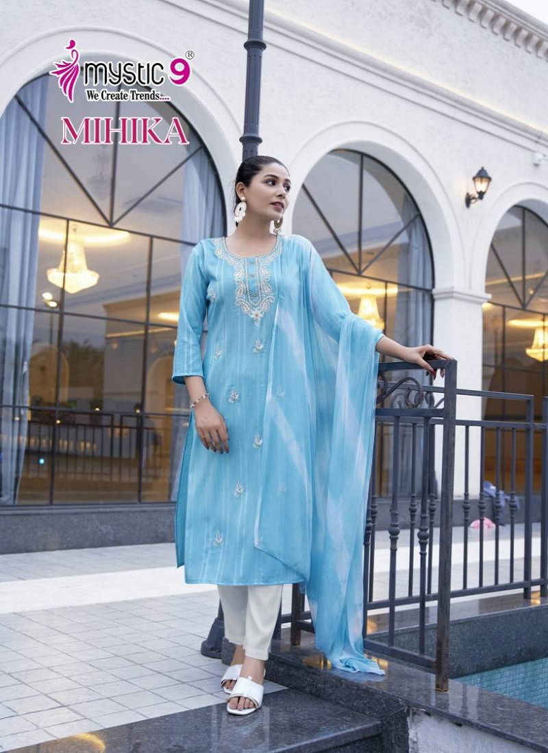 Mihika Vol 2 By Mystic 9 Kurti Bottom With Dupatta Bulk Orders In India
