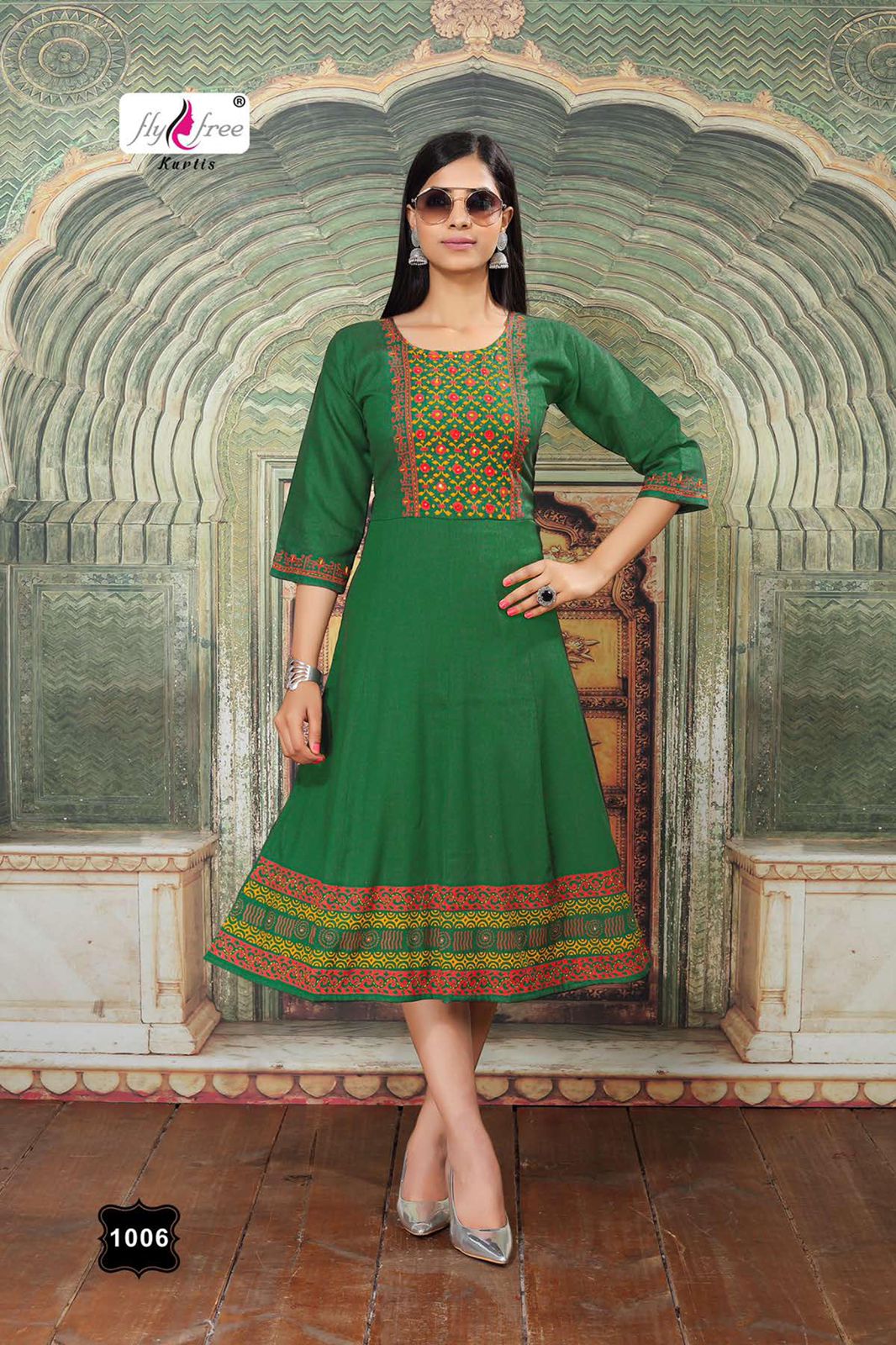 Fly Free Sweet Latest Fancy Ethnic Wear Rayon Anarkali Kurti Collection