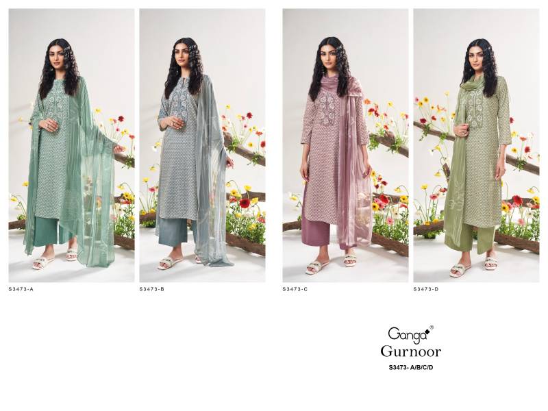 Gurnoor By Ganga Cotton Printed Fancy Salwar Suit Wholesalers In Delhi
