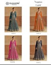 Nagma Gold By Gulkayra Chinon Embroidery Gown With Dupatta Suppliers In India