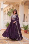 Sn 2407 Beautiful Georgette Gown With Dupatta Wholesalers In Delhi