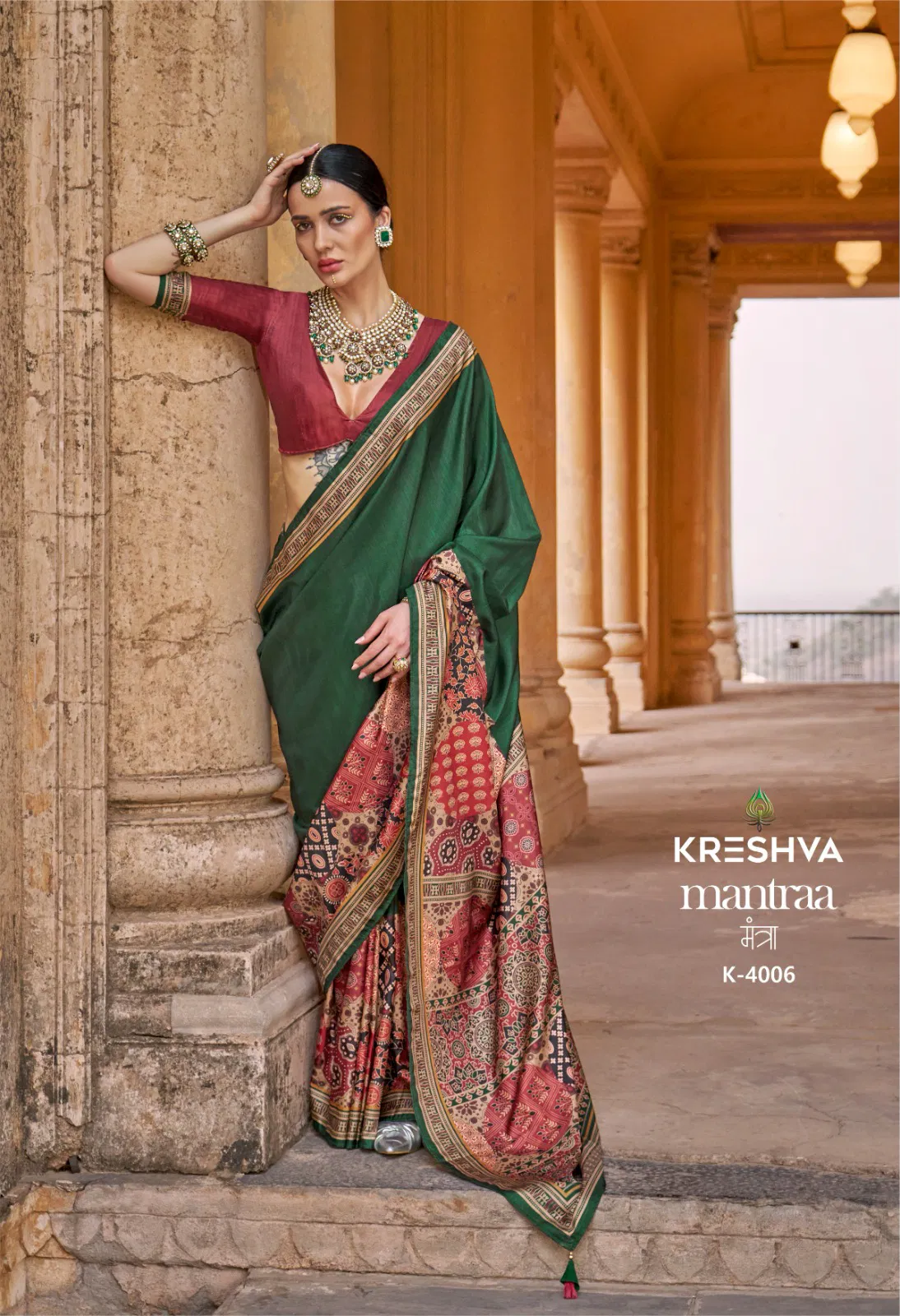 Mantra By Kreshva P V Silk Wedding Wear Surat Saree Wholesale Market
