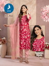 Hena By Kaya Vatican Printed Kurti With Bottom Dupatta Wholesale Online