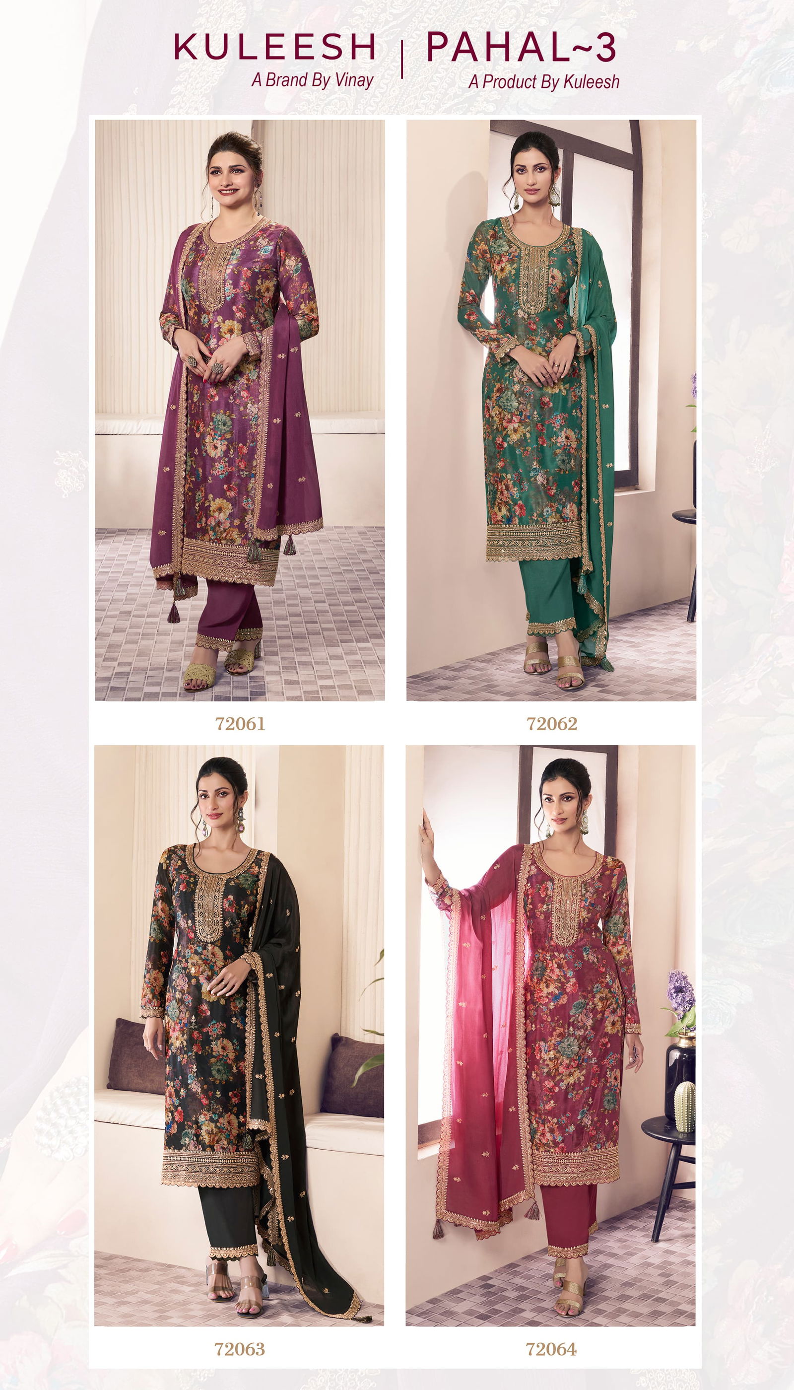 Pahal 3 By Vinay Kuleesh Digital Printed Salwar Suit Surat Wholesale Market