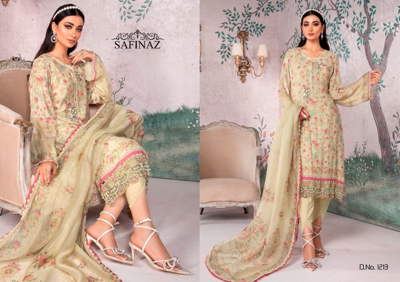 Safinaz Maria B 8 New Exclusive Wear Lawn Cotton Embroidery Pakistani Salwar Kameez