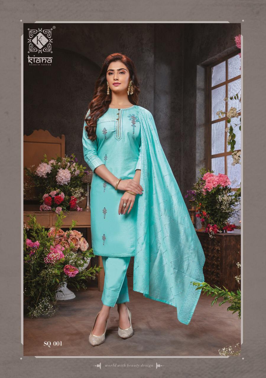 KIANA SUMMER QUEEN Latest Festive Wear Fancy Pure Cotton Lurex Touch  Thread Work Heavy salwar Suit Collection