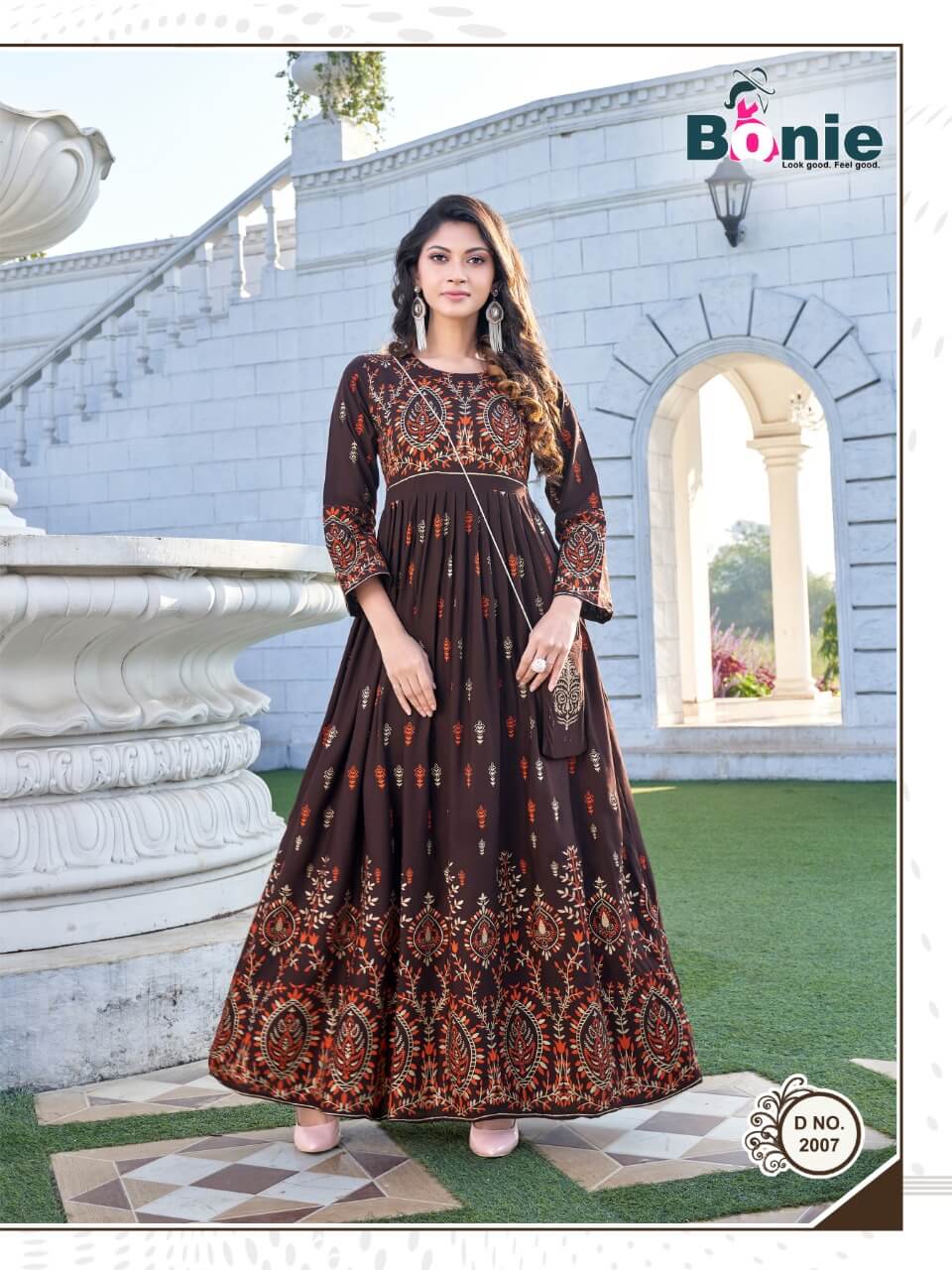 Bonie Senorita 2 Heavy Wedding Wear Rayon Long Designer Anarkali Kurti Collection